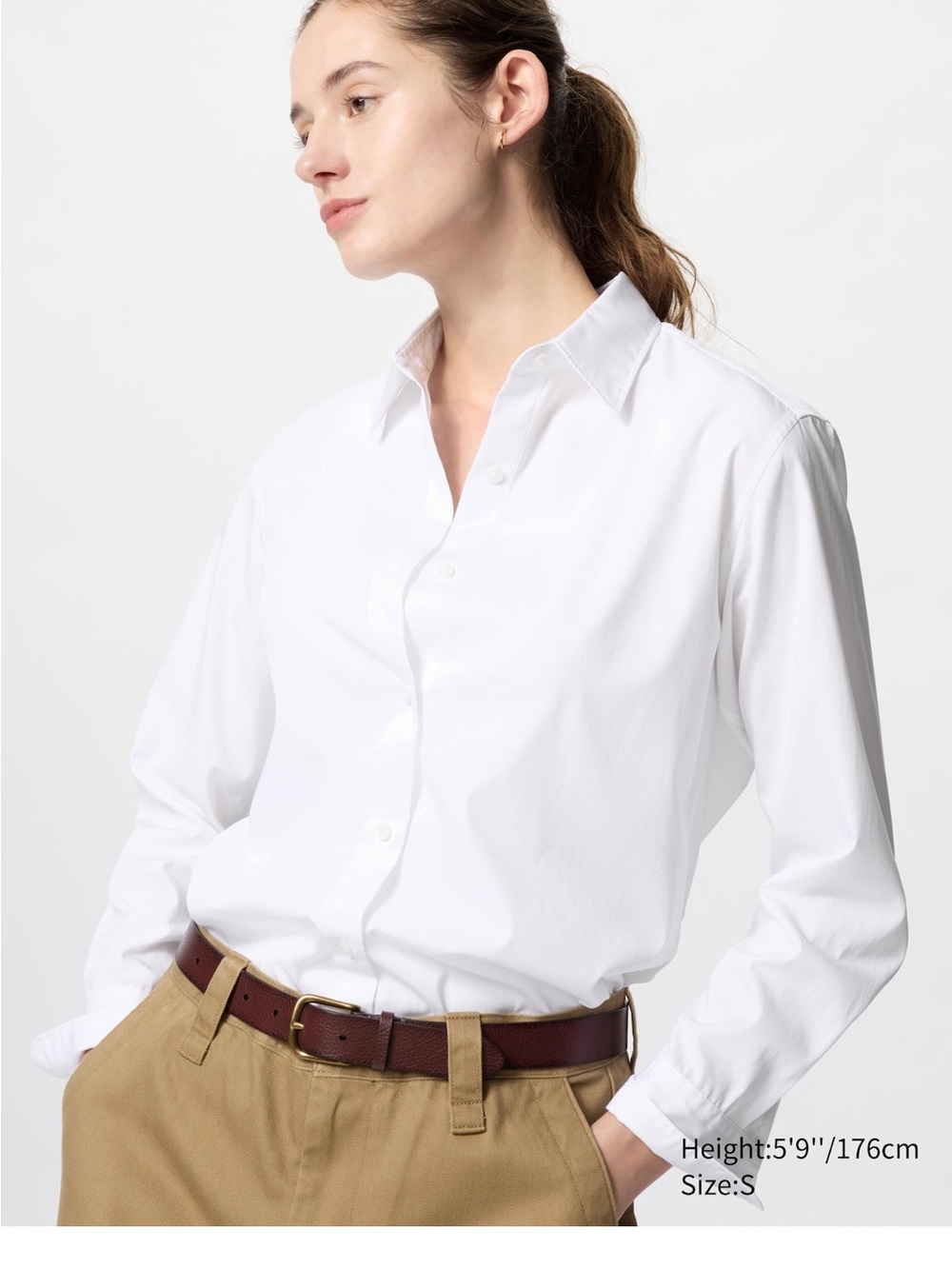 Uniqlo Classic White Button-Down Shirt